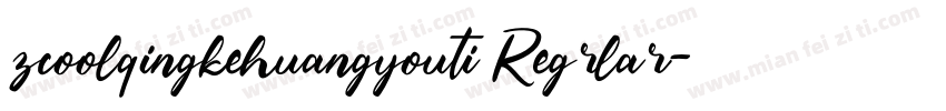 zcoolqingkehuangyouti Regrlar字体转换
